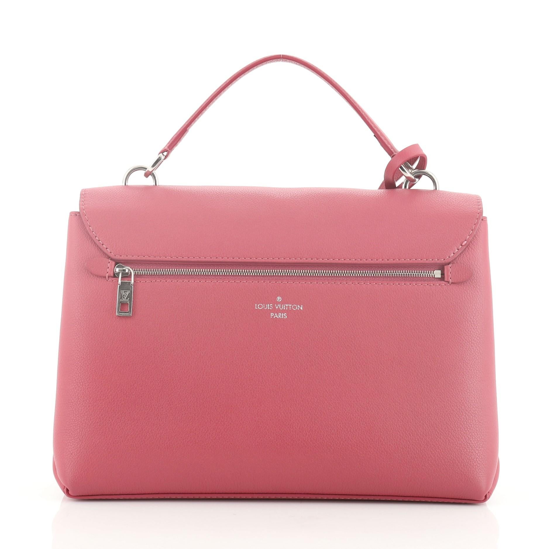 Pink Louis Vuitton Mylockme Handbag Leather