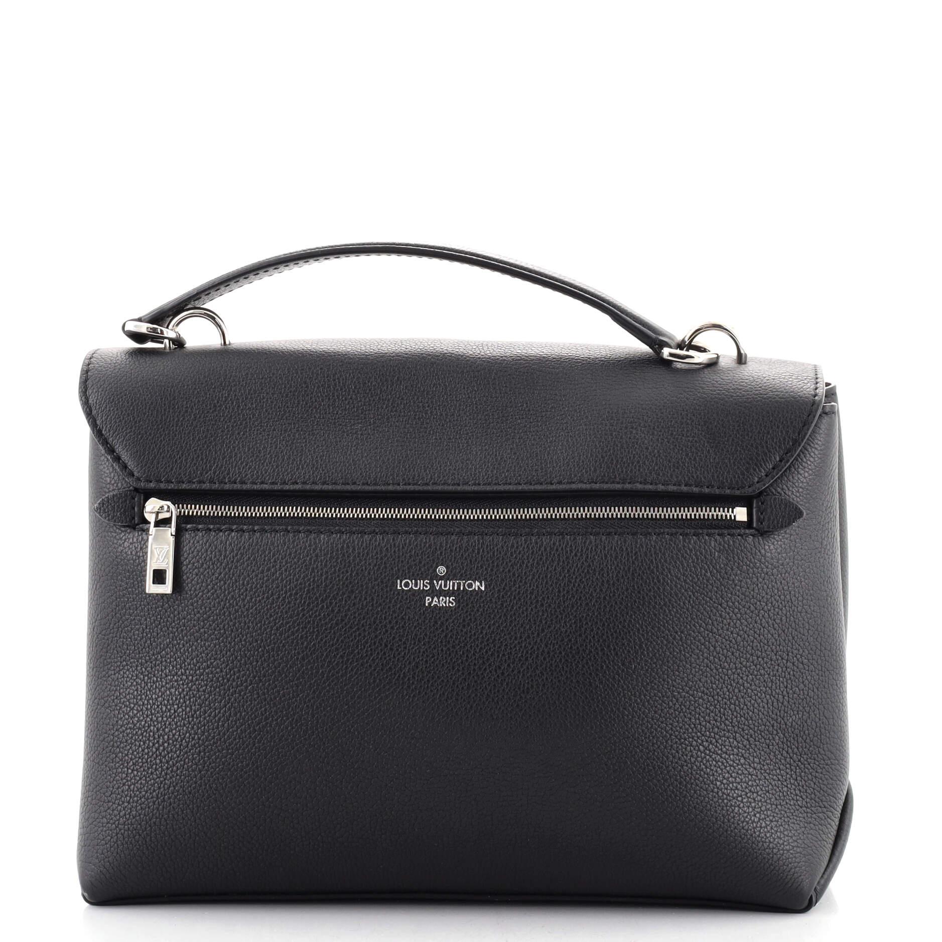 Black Louis Vuitton Mylockme Handbag Leather