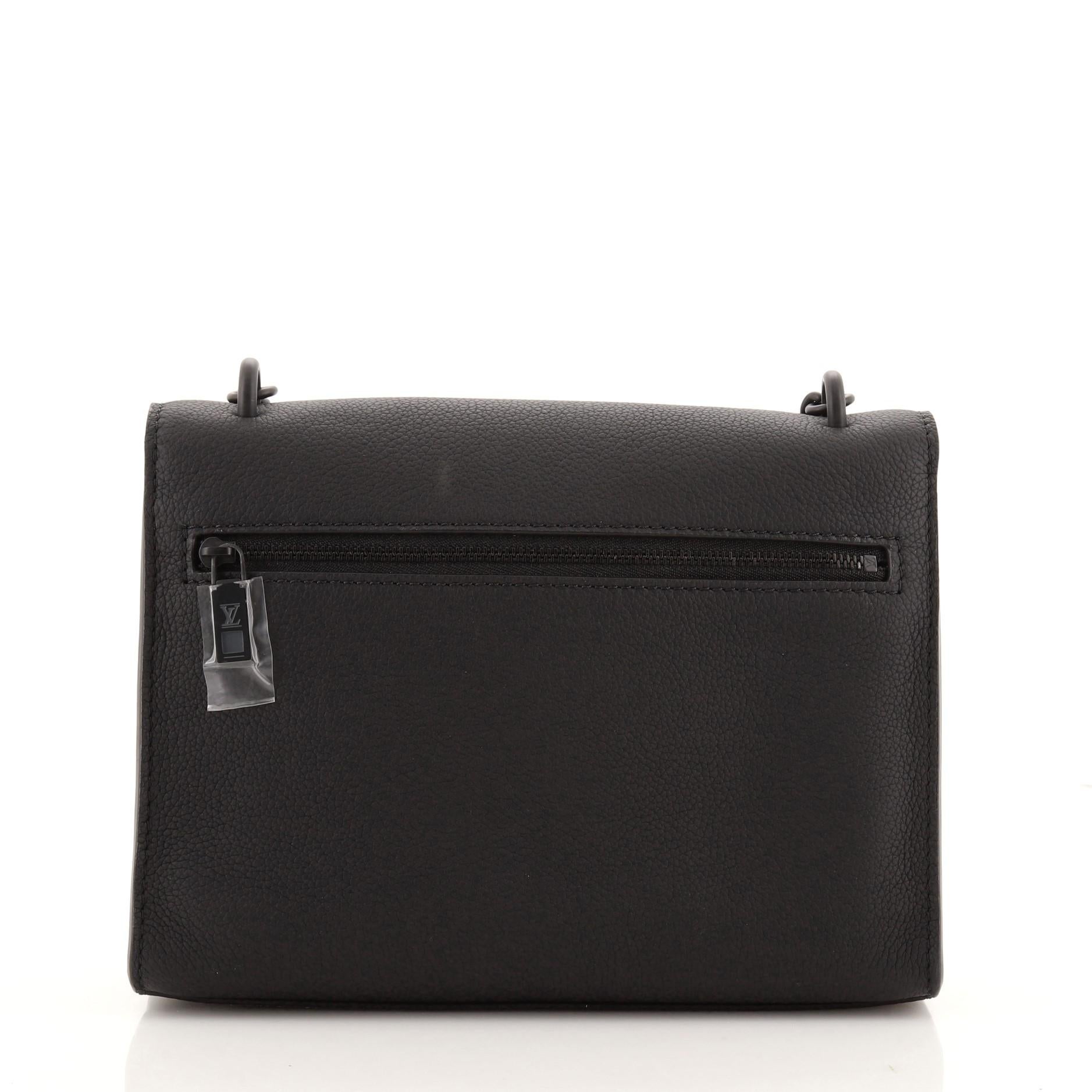 Black Louis Vuitton Mylockme Monochrome Handbag Leather BB