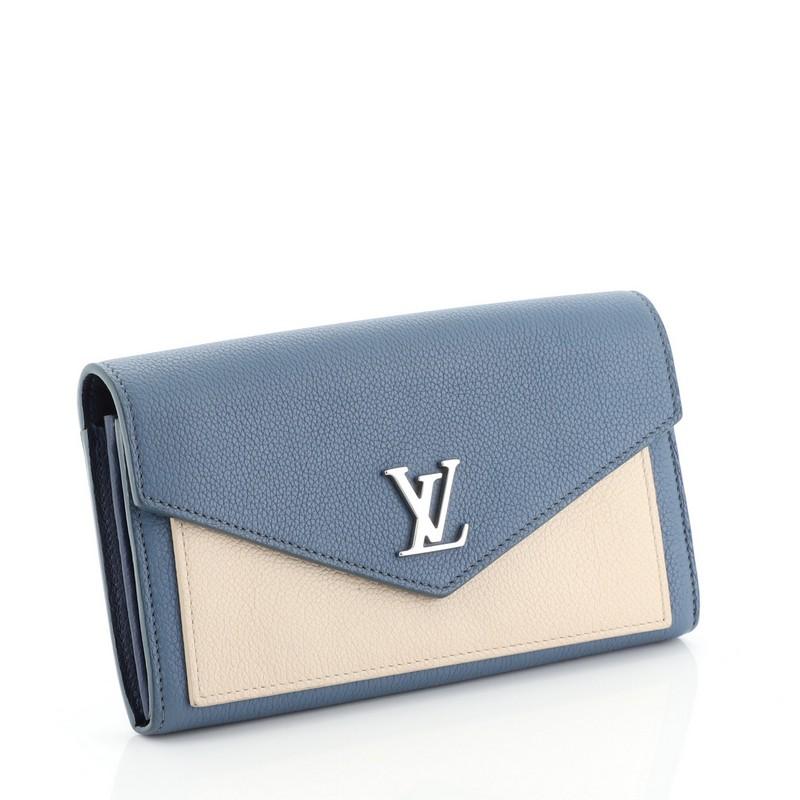 Gray Louis Vuitton Mylockme Wallet Leather