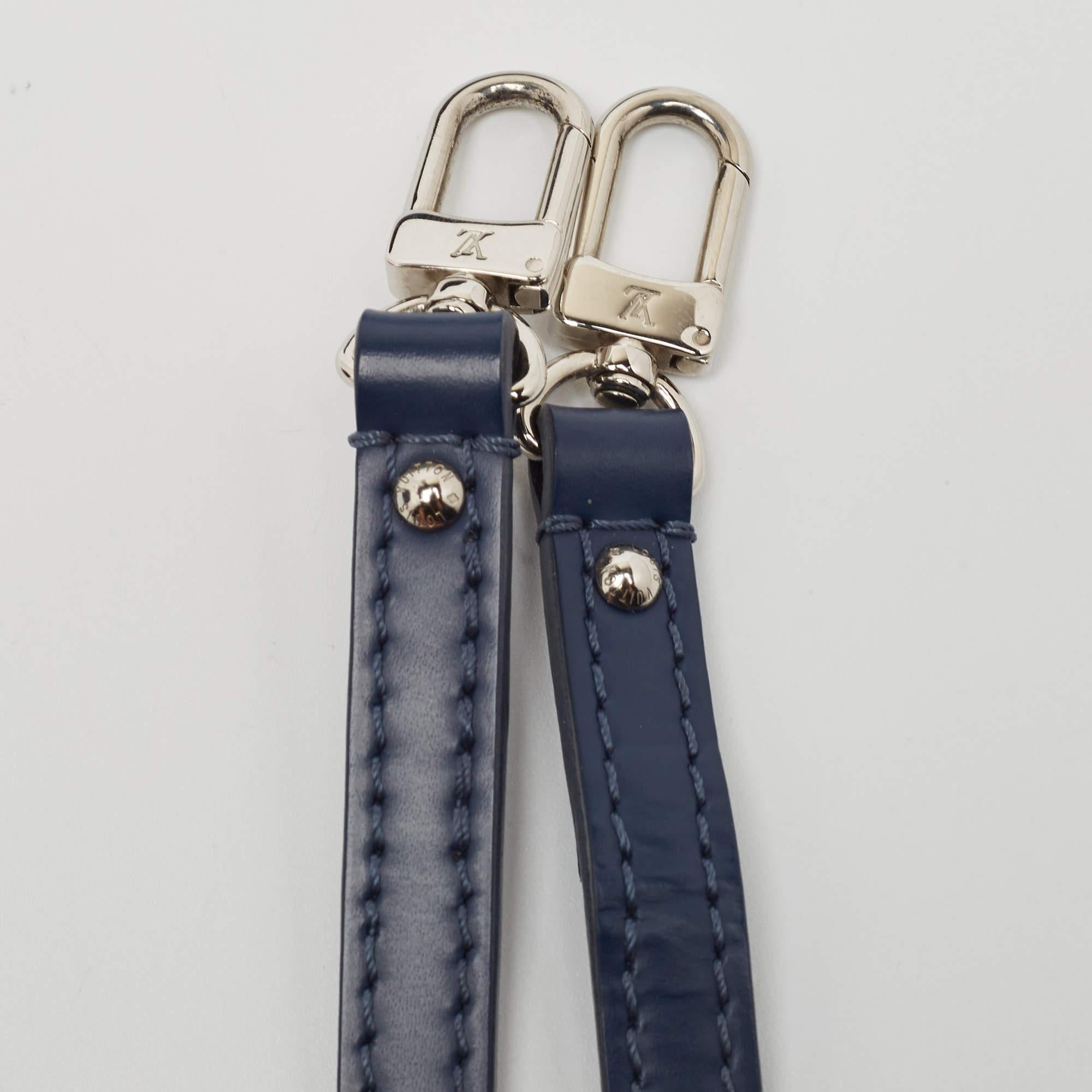 Louis Vuitton Myrtille Blue Epi Leather Alma BB Bag For Sale 2