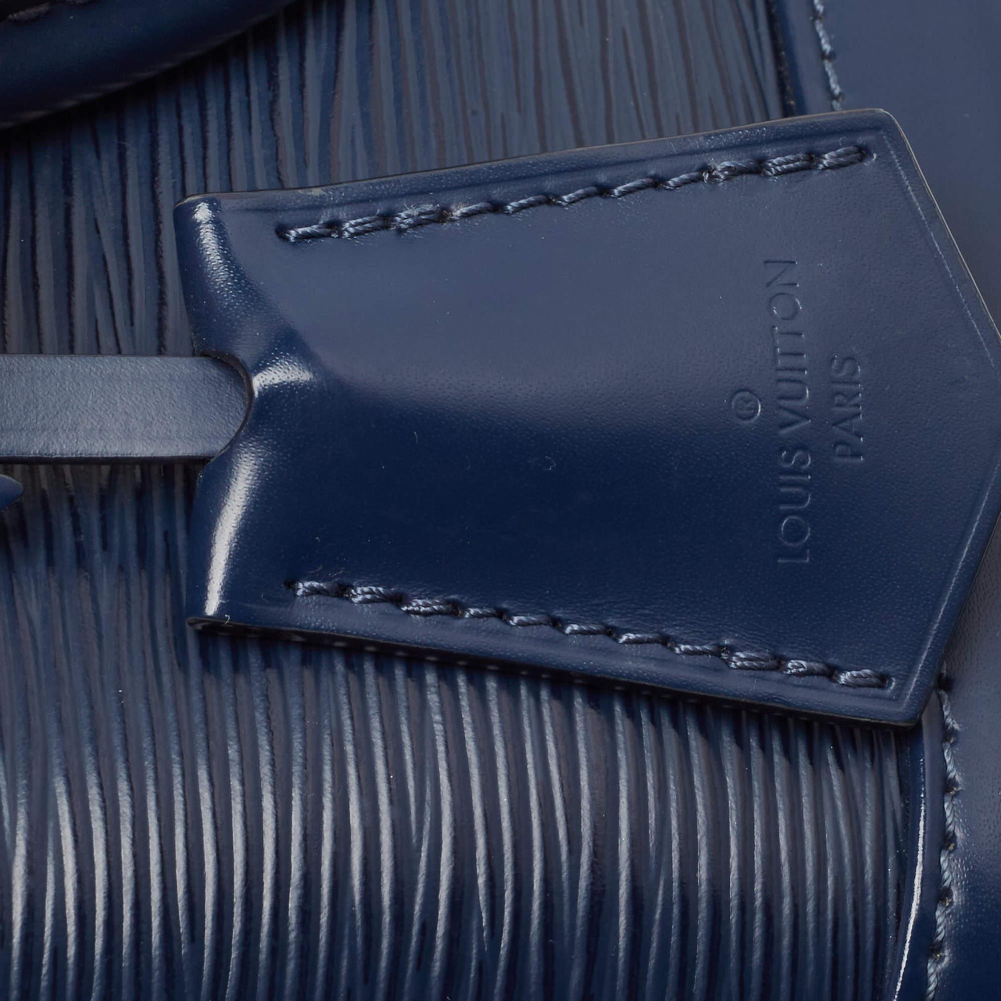 Louis Vuitton Myrtille Blue Epi Leather Alma BB Bag 4
