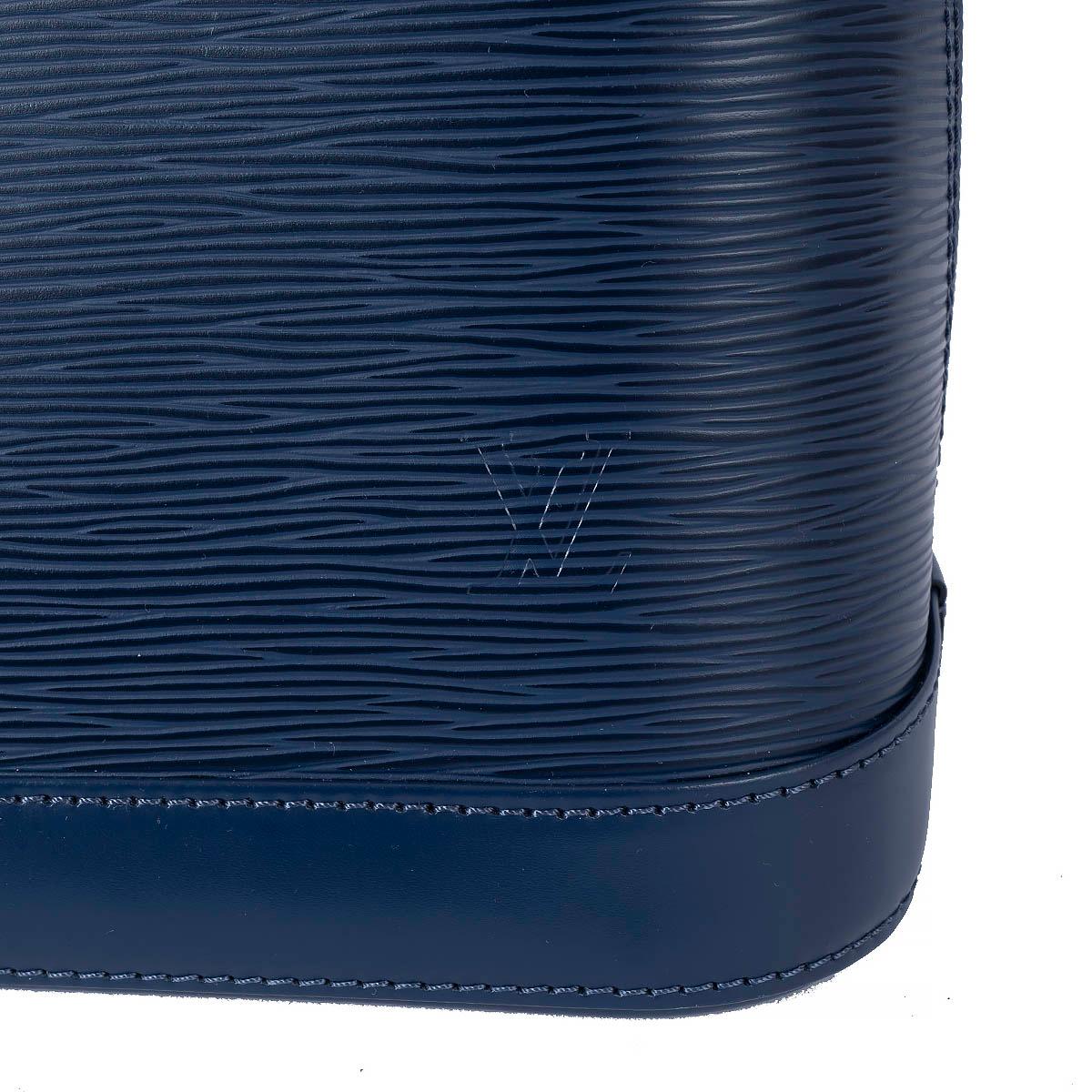 LOUIS VUITTON Myrtille blue Epi leather ALMA PM Shoulder Bag 2