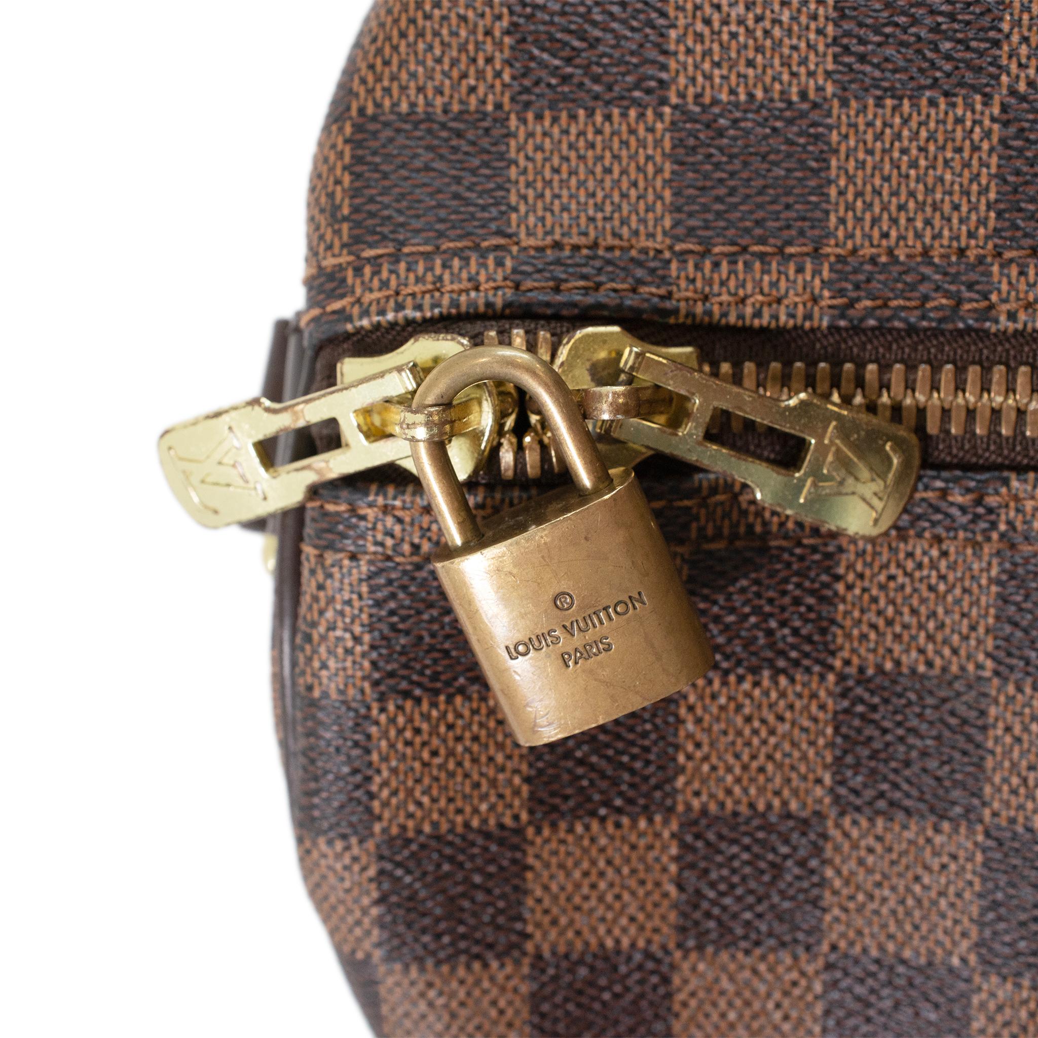 Louis Vuitton N41414 Damier Ebene Keepall Bandouliere 55 Duffle Leather Handbag 2