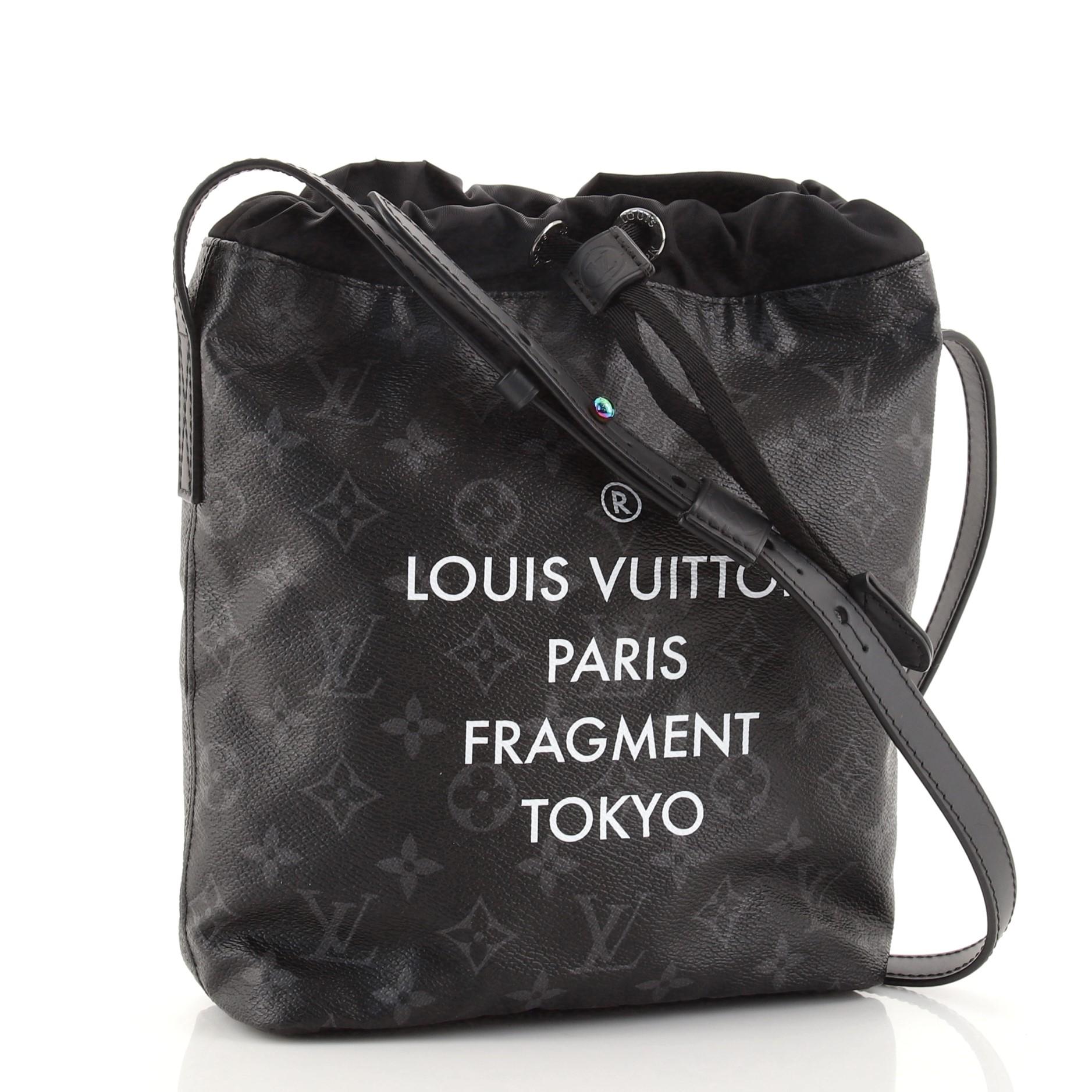 Louis Vuitton Nano Tasche Flash Fragment Monogramm Eclipse Segeltuch (Schwarz)