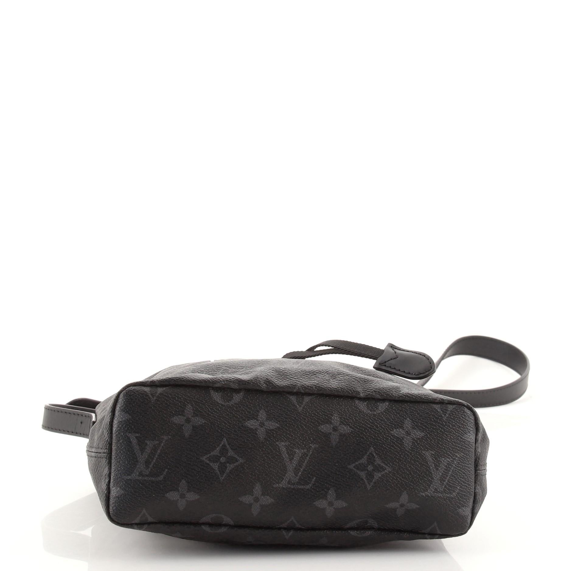 Louis Vuitton Nano Tasche Flash Fragment Monogramm Eclipse Segeltuch für Damen oder Herren