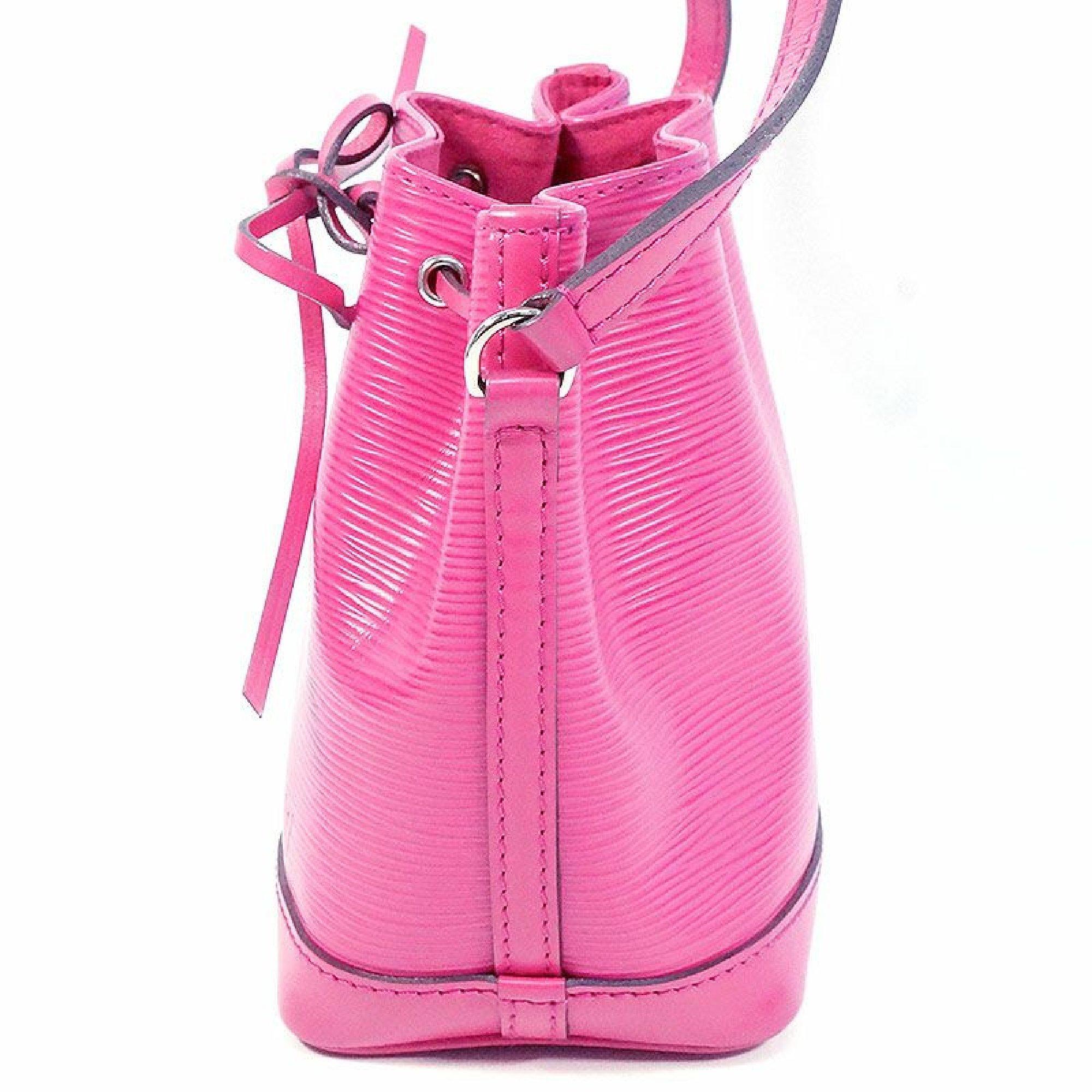 Pink LOUIS VUITTON nano Noe Womens shoulder bag M42573 pivoine