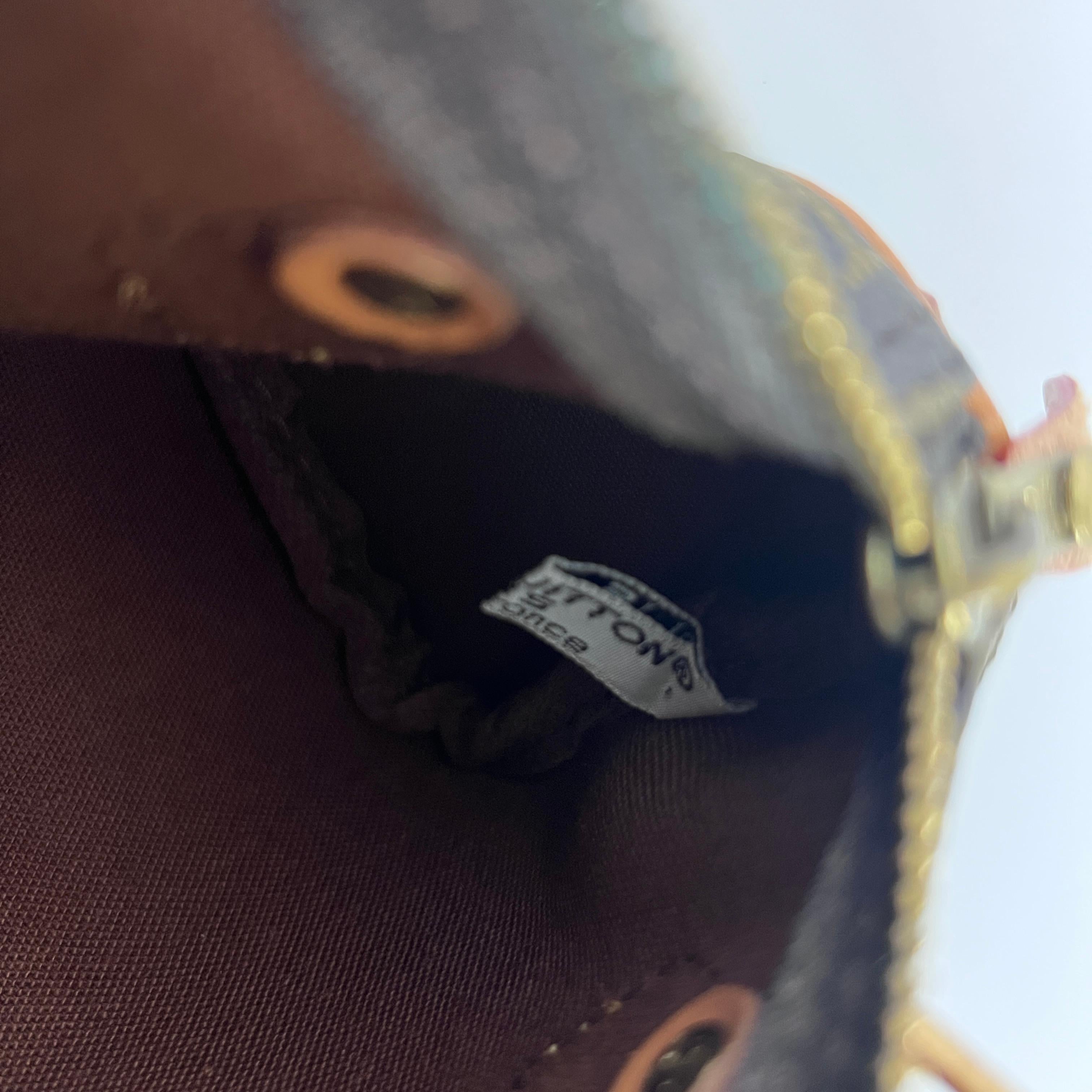 Louis Vuitton Nano Speedy Top Handle Bag Monogram Canvas Brown circa 1990 en vente 6