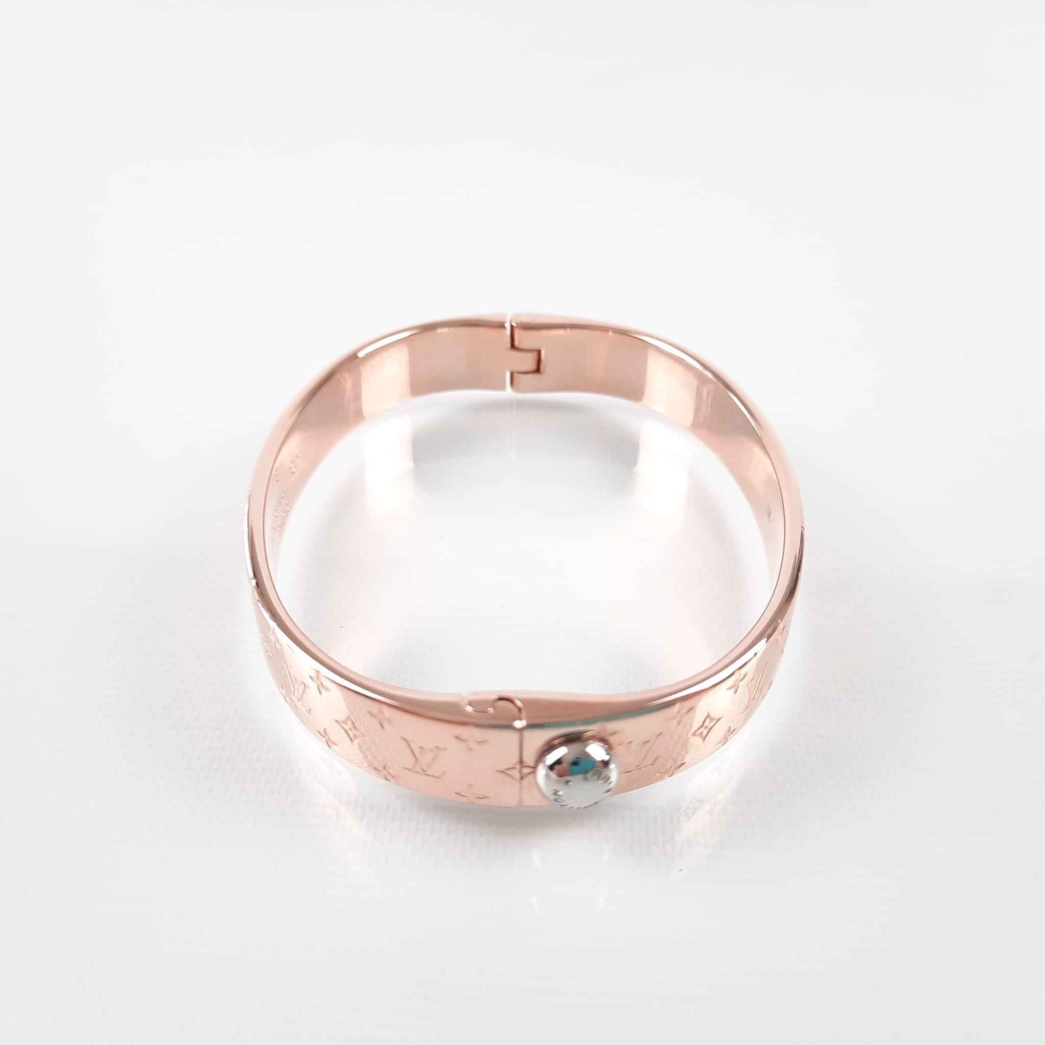 louis vuitton nanogram cuff bracelet
