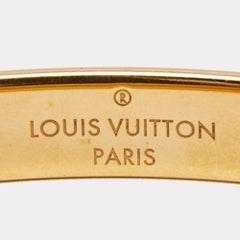 Louis Vuitton Nanogram Cuff Two Tone Bracelet