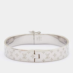 Louis Vuitton Nanogram Cuff Two Tone Bracelet M