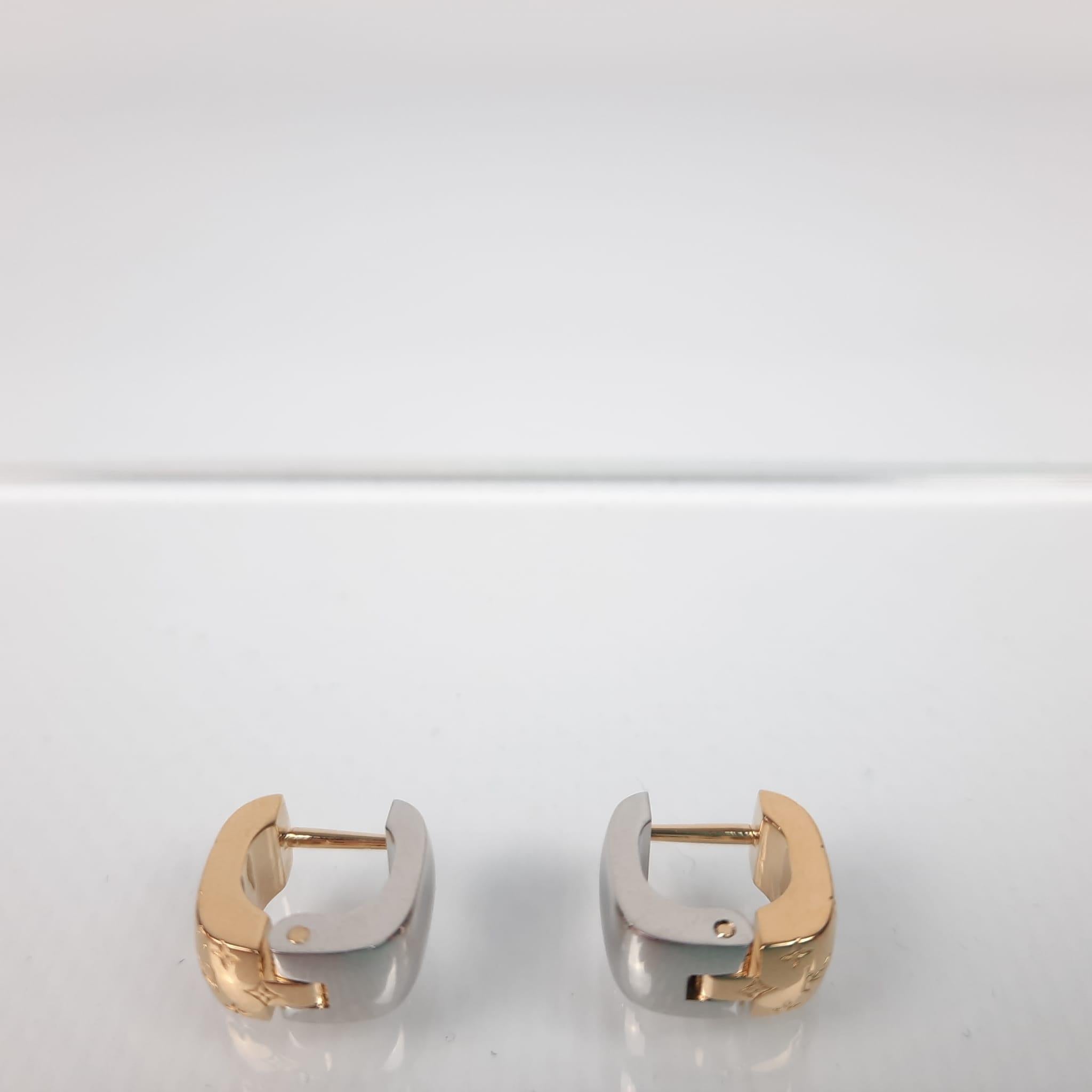 nanogram earrings louis vuitton