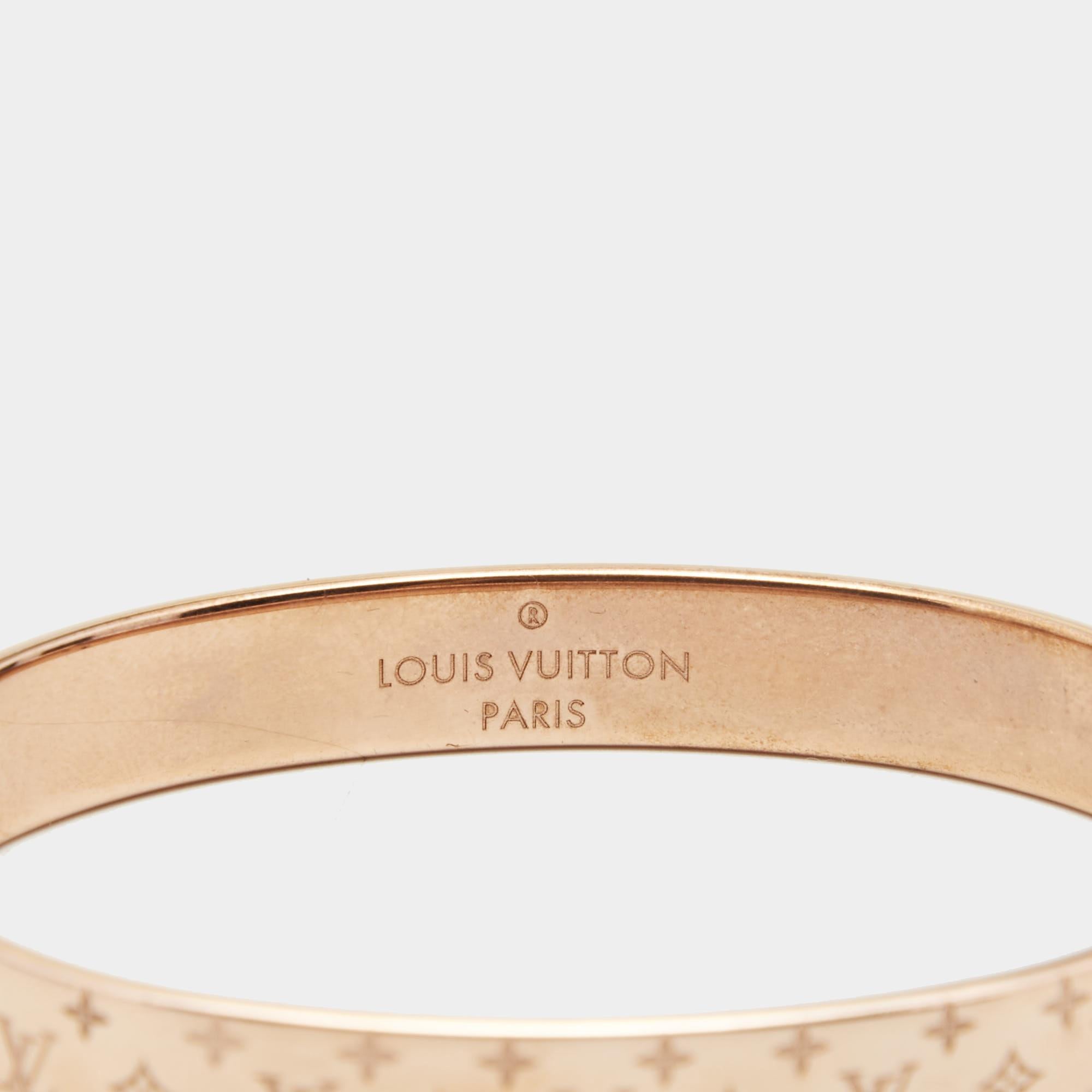 Louis Vuitton Nanogram Strass Bracelet - For Sale on 1stDibs  lv nanogram  cuff, louis vuitton bracelet women, louis vuitton monogram cuff