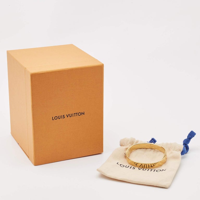 Louis Vuitton Nanogram Two Tone Bracelet M at 1stDibs