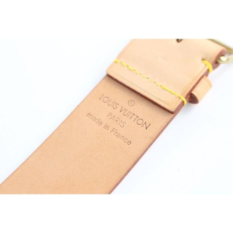 Louis Vuitton Natural 2004 Tokyo Poignet 21lr0605 Belt In Good Condition For Sale In Dix hills, NY