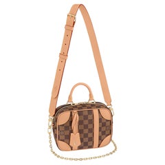 LOUIS VUITTON, MONOGRAM VALISETTE MINI LUGGAGE PM IN COATED CANVAS AND  VACHETTA LEATHER WITH GOLDEN BRASS HARDWARE, Handbags & Accessories, 2020