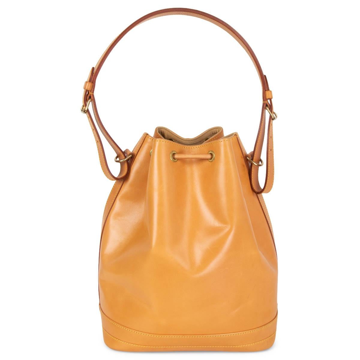 Orange LOUIS VUITTON natural leather NOMADE NEO GM Bucket Shoulder Bag