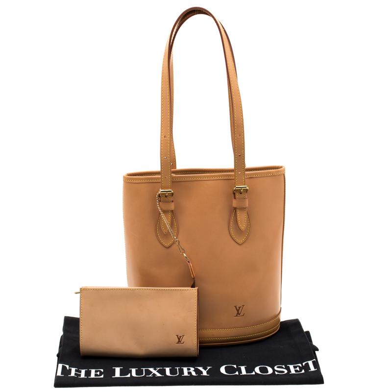 Louis Vuitton Natural Vachetta Leather Limited Edition Petit Bucket Bag 6