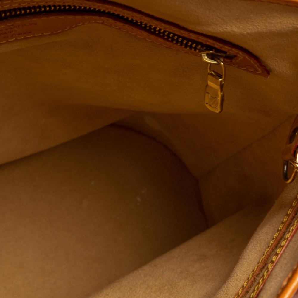Orange Louis Vuitton Natural Vachetta Leather Limited Edition Petit Bucket Bag