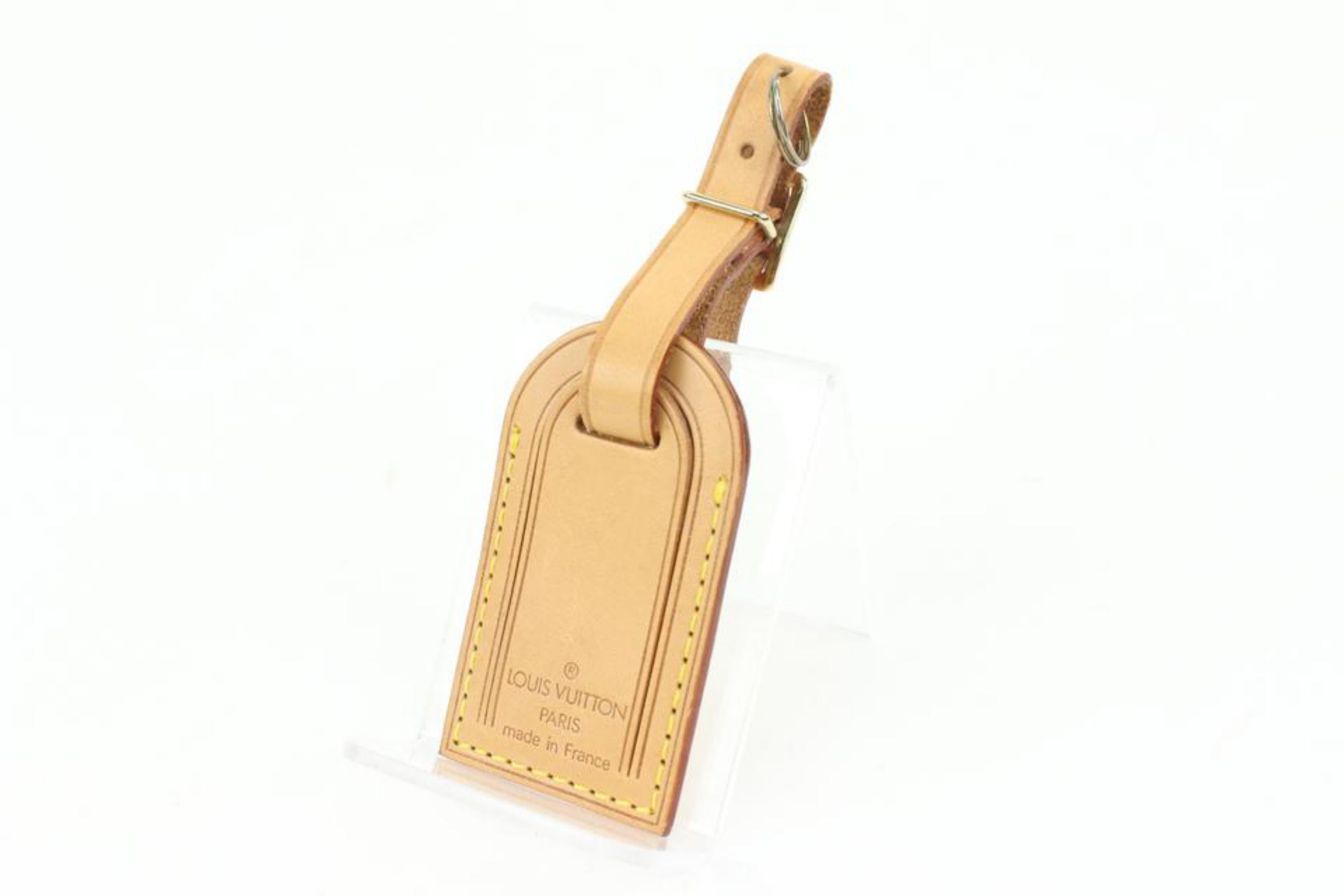Louis Vuitton Natural Vachetta Leather Luggage Tag 27lk37s
Made In: France
Measurements: Length:  1.6