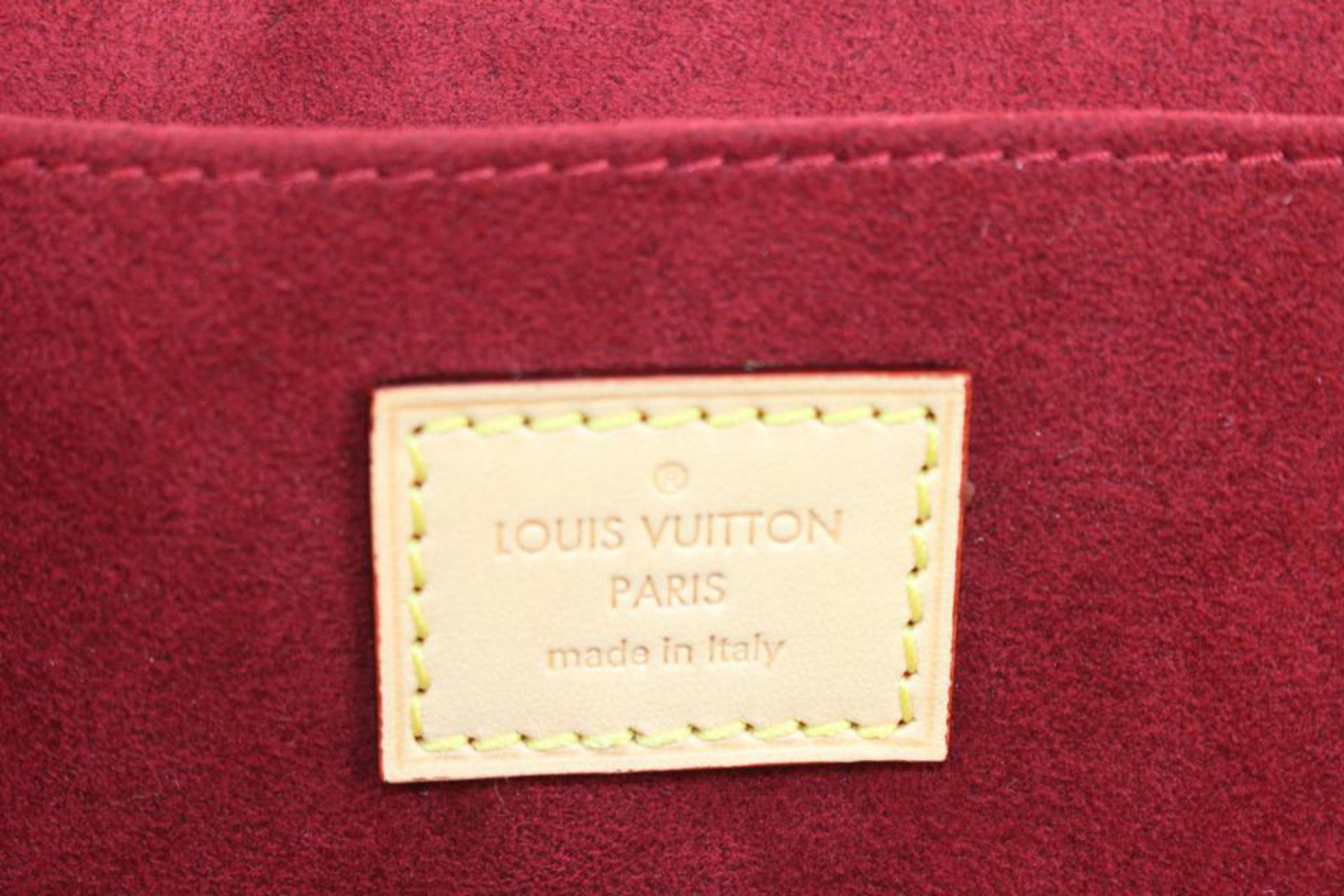Louis Vuitton Natürliche Vachetta Leder Pochette Jules Reißverschluss Clutch 76lk317s (Orange) im Angebot