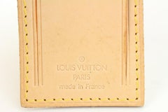 Louis Vuitton Natural Vachetta Luggage Tag and Poignet Set 2LV96a