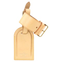 Louis Vuitton Vachetta Leather Luggage Tag and Poignet 151lvs25 For Sale at  1stDibs