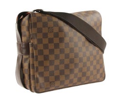 Louis Vuitton Naviglio Damier Ebene Brown Coated Canvas Shoulder Bag 24788703