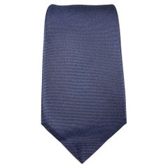 LOUIS VUITTON Navy Applique Silk Tie