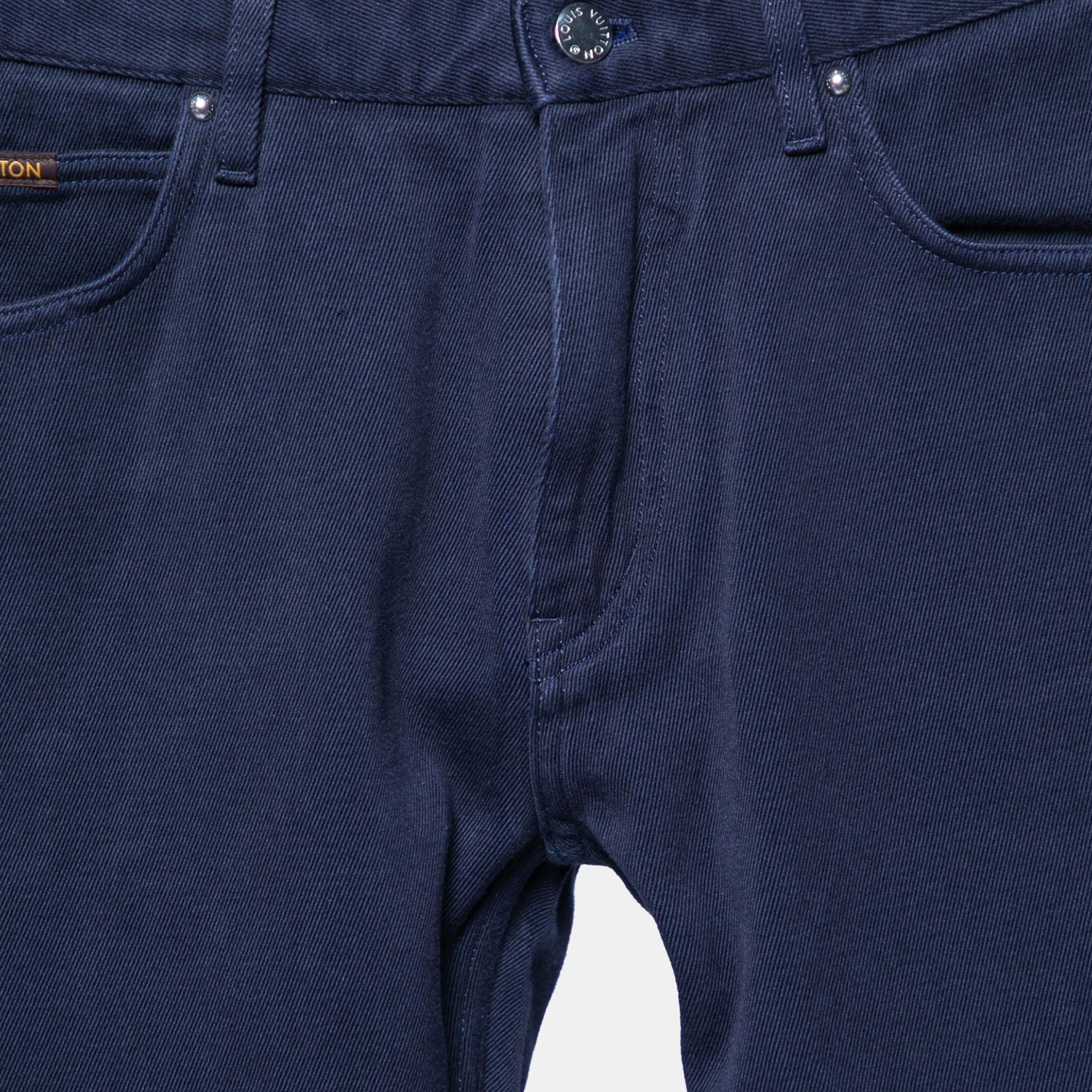 Black Louis Vuitton Navy Blue Denim Jeans M