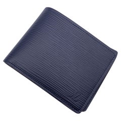 Louis Vuitton Navy Blue Epi Leather Multiple Bifold Wallet