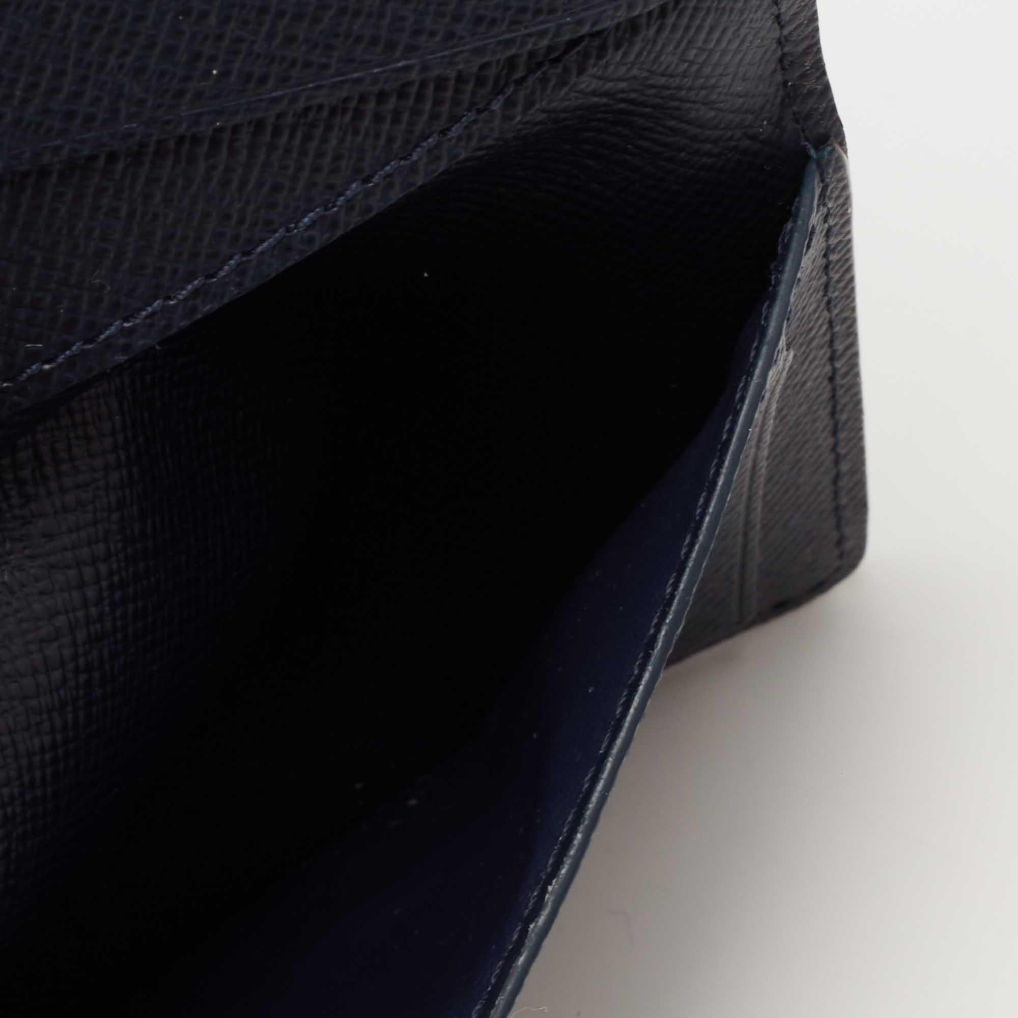 Louis Vuitton Navy Blue Epi Leather Pocket Organiser 5