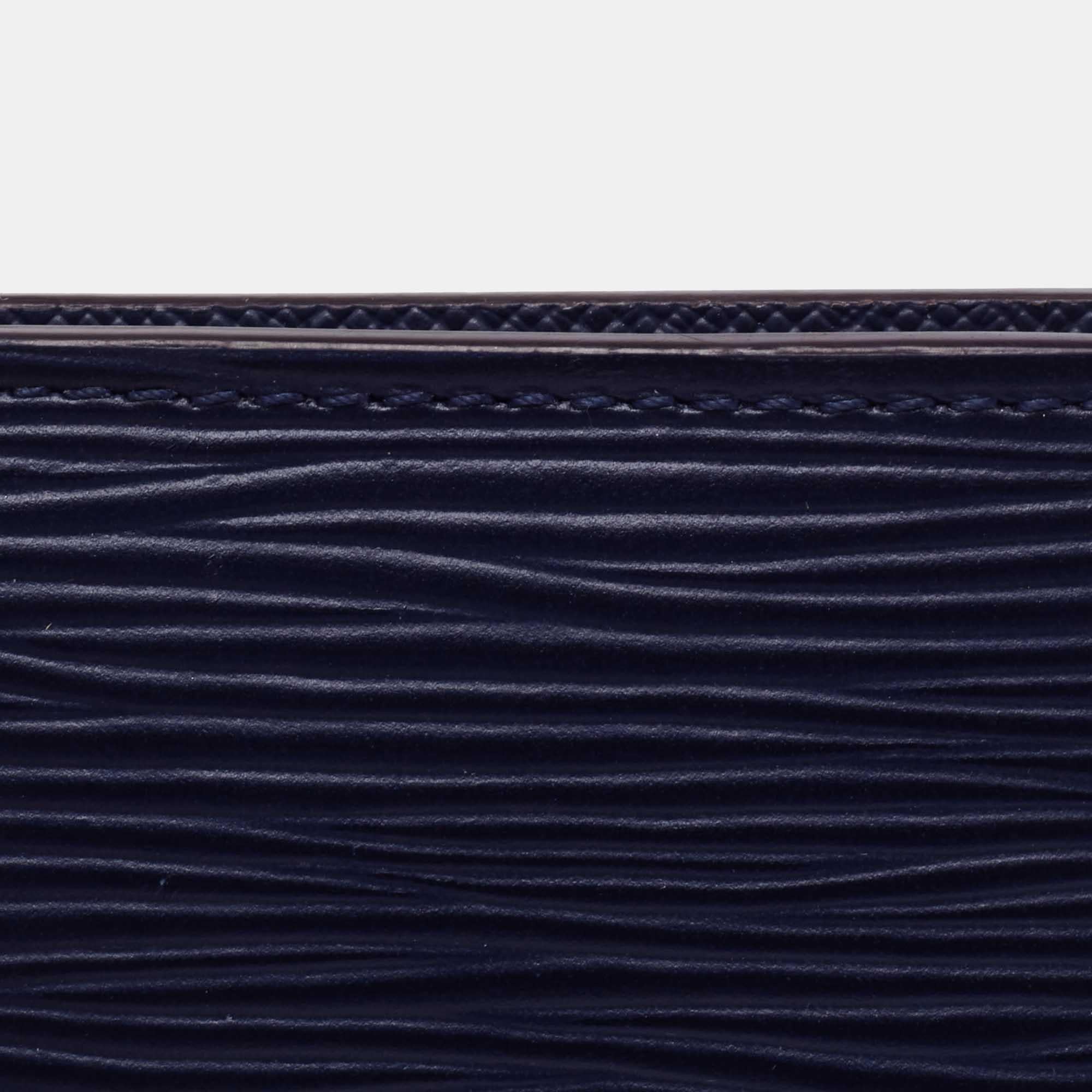 Louis Vuitton Navy Blue Epi Leather Pocket Organiser 6