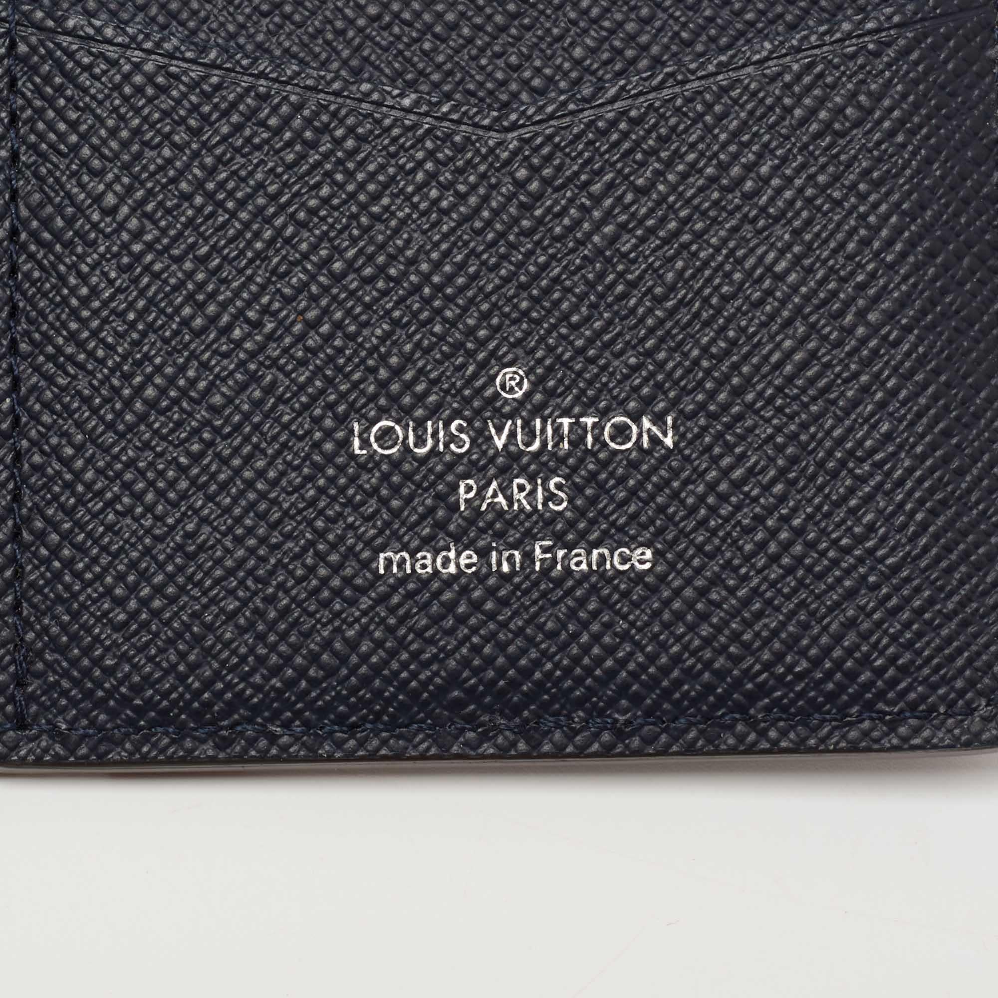 Women's Louis Vuitton Navy Blue Epi Leather Pocket Organiser