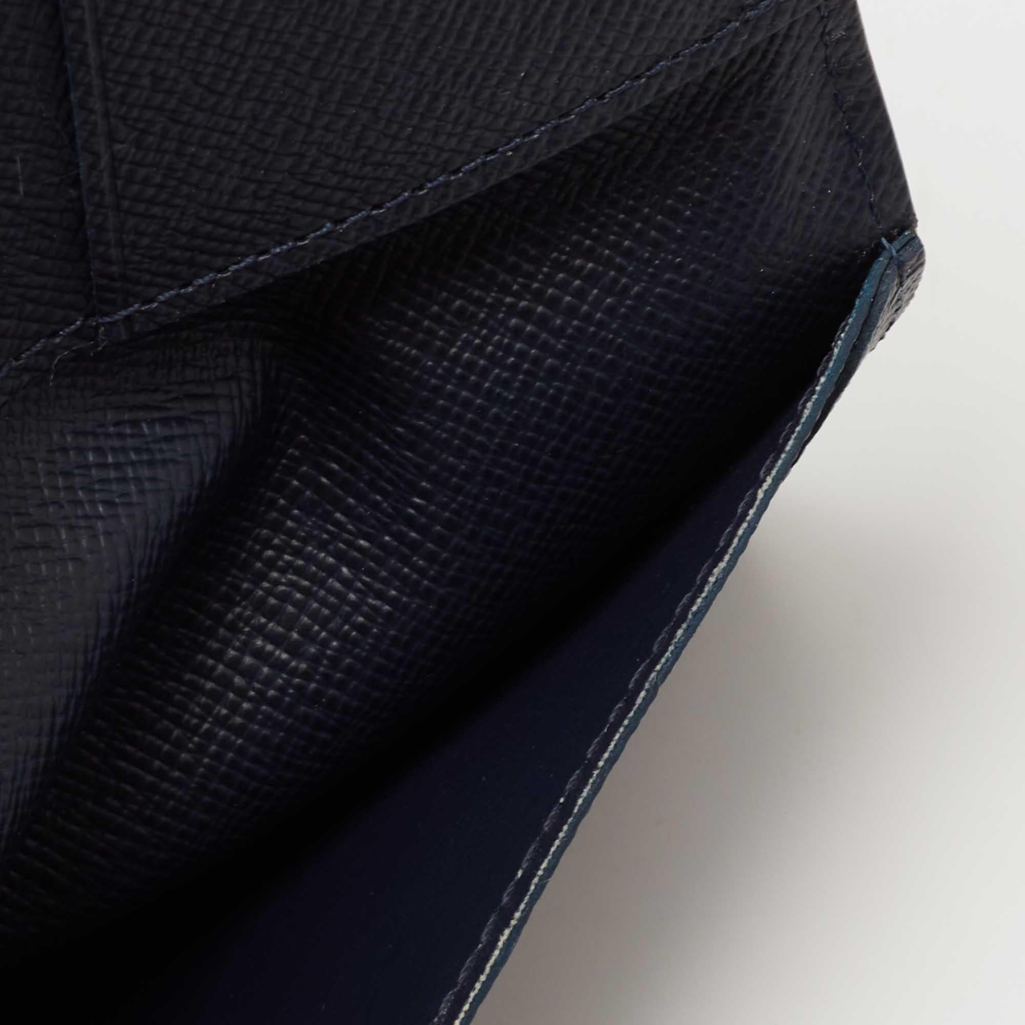 Louis Vuitton Navy Blue Epi Leather Pocket Organiser 2
