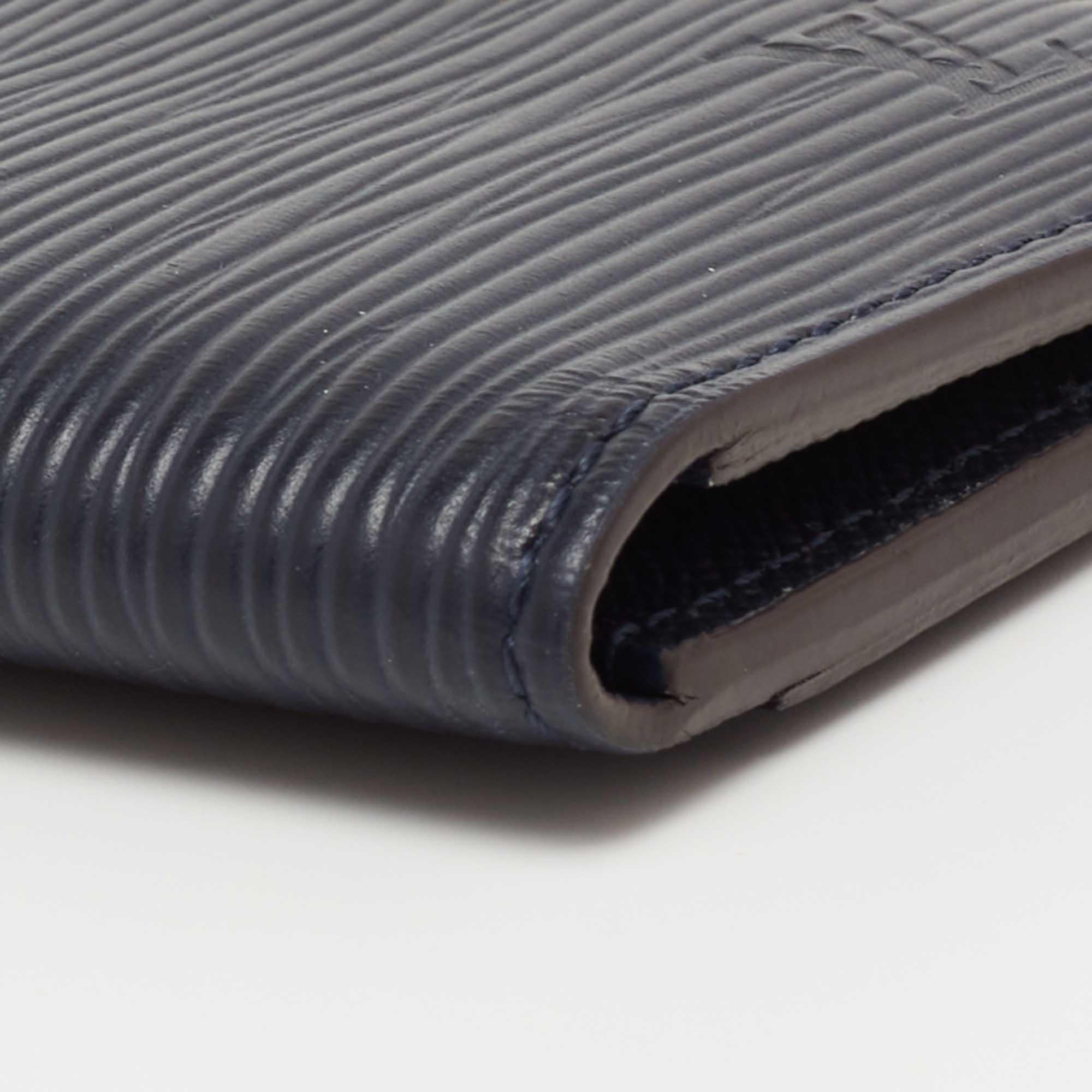 Louis Vuitton Navy Blue Epi Leather Pocket Organiser 3