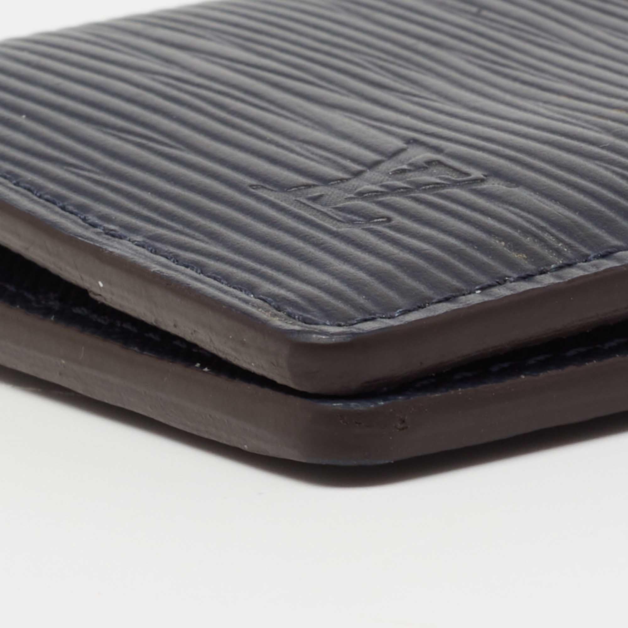 Louis Vuitton Navy Blue Epi Leather Pocket Organiser 4