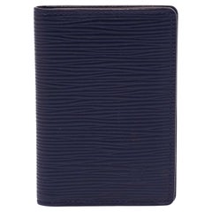 Louis Vuitton Navy Blue Epi Leather Pocket Organiser