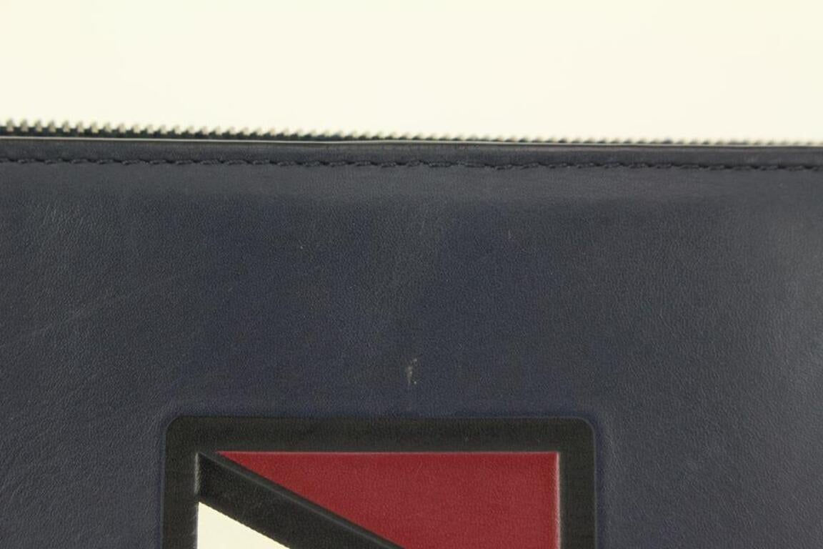 Louis Vuitton Navy Blue Gaston V Line Long Zippy Bifold Wallet 122lv728 6