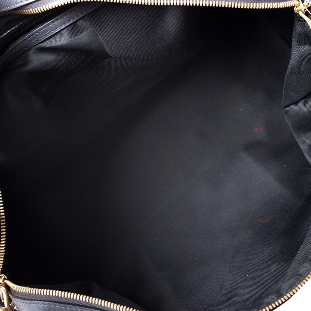 Louis Vuitton Navy Blue Gris Monogram Limited Edition Volupte Beaute Bag For Sale 6