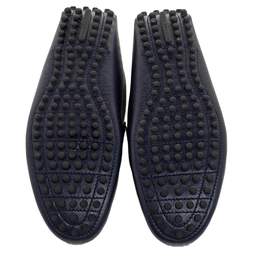 navy blue lv shoes