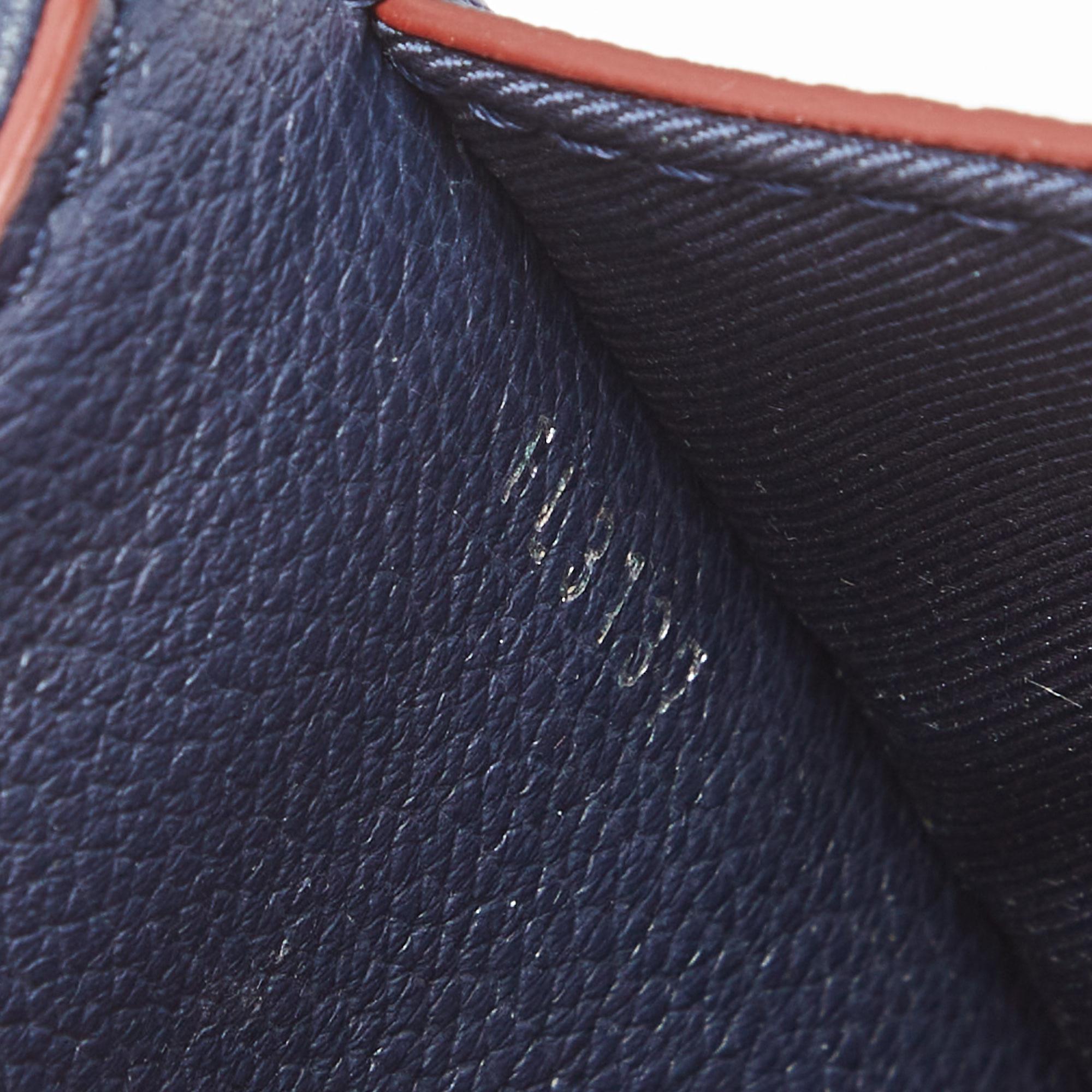 Black Louis Vuitton Navy Blue Leather Lockme II BB Bag