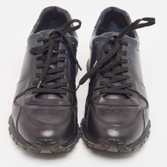 Louis Vuitton Navy Blue Leather Runaway Sneakers Size 43.5