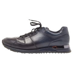 Louis Vuitton Navy Blue Leather Runaway Sneakers Size 43.5