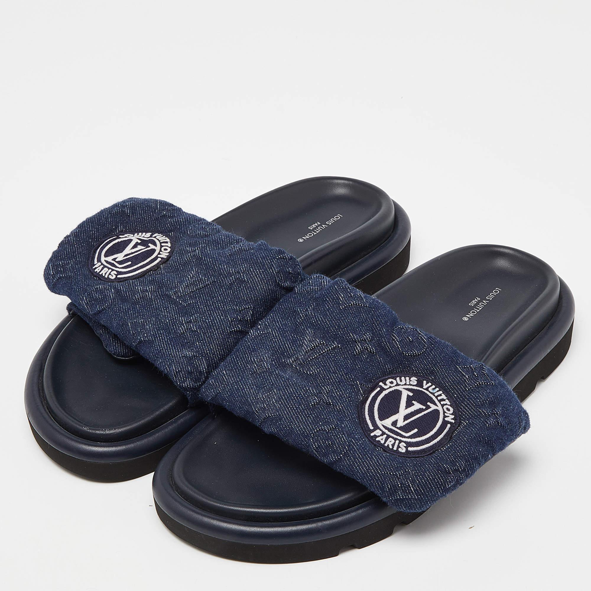 Enhance your casual looks with a touch of high style with these designer slides. Rendered in quality material with a lovely hue adorning its expanse this pair is a must have