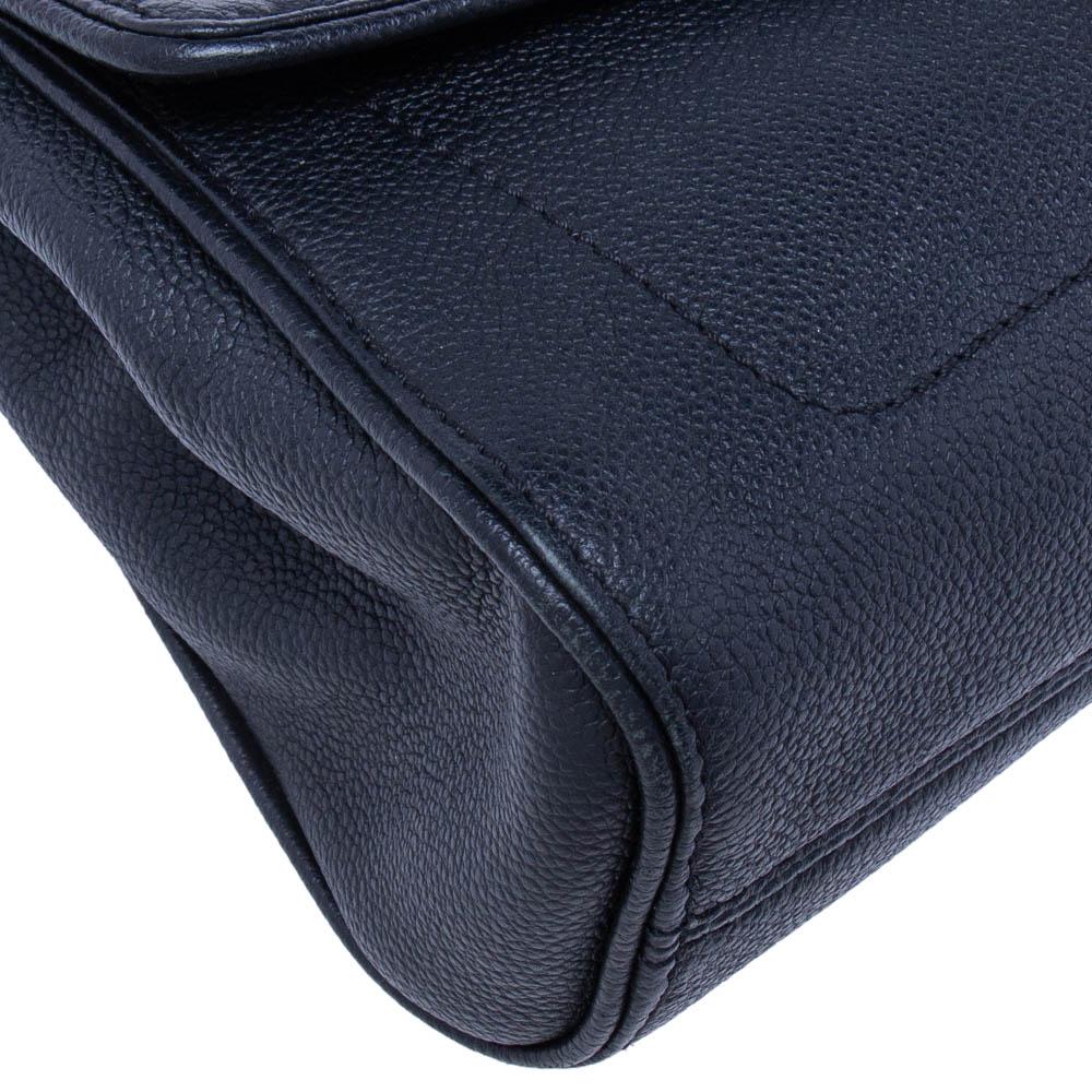Black Louis Vuitton Navy Blue Monogram Empreinte Leather St Germain PM Bag