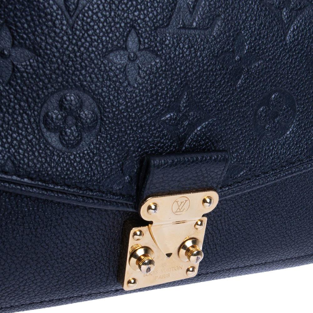 Women's Louis Vuitton Navy Blue Monogram Empreinte Leather St Germain PM Bag