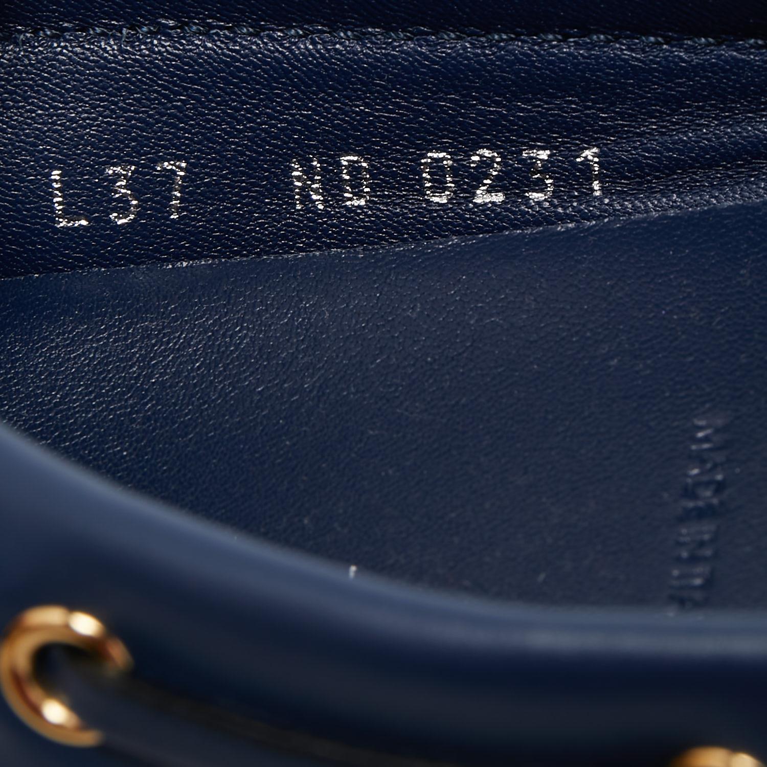 Louis Vuitton Navy Blue Monogram Jacquard 1854 Gloria Loafers Size 37 2