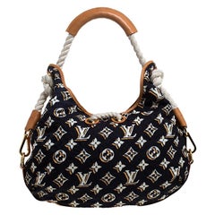 Louis Vuitton Navy Blue Monogram Nylon Limited Edition Bulles MM Bag