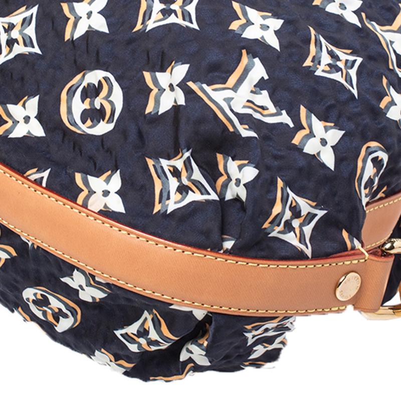 Louis Vuitton Navy Blue Monogram Nylon Limited Edition Bulles MM Bag 2